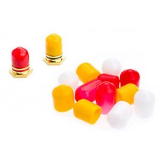 12 RCA Dust / Socket Caps 4 Red 4 Yellow 4 White  