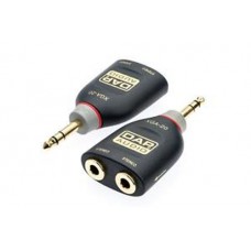 1X 6.35mm (1/4") Stereo Jack Socket, x 2 to 6.35mm(1/4") Stereo Jack Plug XGA20