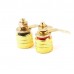 2 High Quality 24k Speaker Binding Posts 1x Red 1x Black