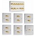 5.1 Speaker Audio Wall Face Plate kit Stainless Steel- AV - For Banana Plugs