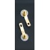Matt Black Slimline 4.1 Speaker Wall Plate - 8 Terminals + RCA - Rear Solder tab Connections