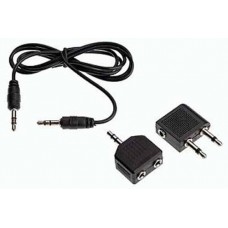 Audio Adaptor 3.5mm Jack Plug / Splitter / Cable  MP3  Aricraft  Travel 3 Pc Set