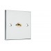 Complete Dolby 10.1 Flat Polished Chrome Surround Sound Speaker Wall Plate Kit - No Soldering Required