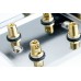 Complete Dolby 11.2 Flat Polished Chrome Surround Sound Speaker Wall Plate Kit - No Soldering Required