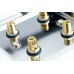 Complete Dolby 9.2 Flat Polished Chrome Surround Sound Speaker Wall Plate Kit - No Soldering Required