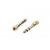 QTY X1 3.5mm Female to 6.3mm Male Stereo Jack Audio Adapter