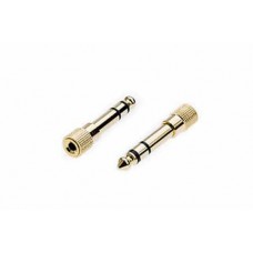 QTY X1 3.5mm Female to 6.3mm Male Stereo Jack Audio Adapter