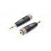 QTY X1 3.5mm Stereo Jack Socket to 3.5mm Mono Jack Plug XGA43