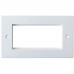 2 Gang EURO MODULE/Modular Wall Face Plate Frame 25x50mm