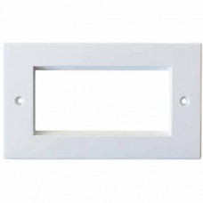 2 Gang EURO MODULE/Modular Wall Face Plate Frame 25x50mm