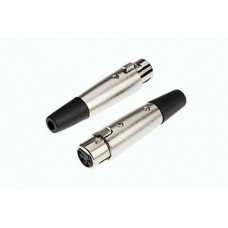 XLR 4-Pin Female Low-Impedance Connector Socket