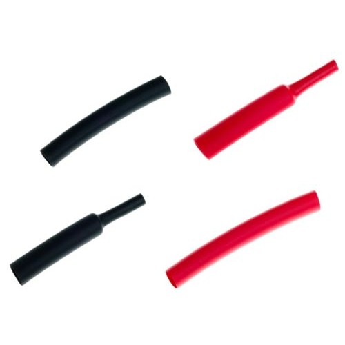 9mm High Temperature Heat Shrink Tubing Sleeving 2 X 1M 1 RED 1 BLACK