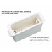 Flush Fit Architrave Plastic Dry Lining Dry Wall Back Box Pattress Extra Deep 45mm.