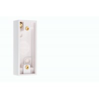 Surface Mounted Architrave Pattress Back Box - White - For All Wall Types 