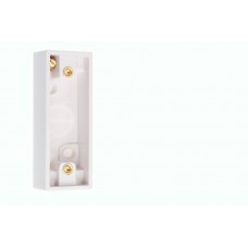 Surface Mounted Architrave Pattress Back Box - White - For All Wall Types 