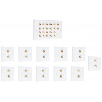 Complete Dolby 11.0 Surround Sound Speaker Wall Plate Kit - No Soldering Required