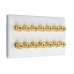 White Slimline 7.0 - 14 Binding Post Speaker Wall Plate - 14 Terminals - Rear Solder tab Connections