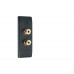 Matt Black 7.0 Surround Sound Audio AV Speaker Wall Face Plate Kit - NON SOLDER