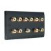 Matt Black 5.1 Surround Sound Audio AV Speaker Wall Face Plate Kit - NON SOLDER