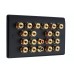 Matt Black 9.2 Surround Sound Audio AV Speaker Wall Face Plate Kit - NON SOLDER