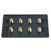 Matt Black 9.0 Surround Sound Audio AV Speaker Wall Face Plate Kit - NON SOLDER