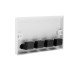 HDMI 90' x 4 AV Audio Wall Face Plate - White Female to Female 