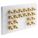Complete Dolby 10.0 Surround Sound Slimline Speaker Wall Plate Kit + metal back boxes - No Soldering Required
