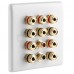 Complete Dolby 5.2 Surround Sound Slimline Speaker Wall Plate Kit + metal back boxes - No Soldering Required