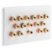 Complete Dolby 7.2 Surround Sound Slimline Speaker Wall Plate Kit + metal back boxes - No Soldering Required