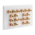 Complete Dolby 9.1 Surround Sound Slimline Speaker Wall Plate Kit + flush dry lining back boxes - No Soldering Required