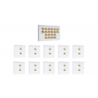 Complete Dolby 10.0 Surround Sound Speaker Wall Plate Kit - Slimline - No Soldering Required