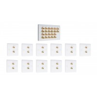 Complete Dolby 11.0 Surround Sound Speaker Wall Plate Kit - Slimline - No Soldering Required