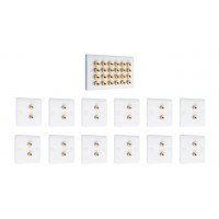 Complete Dolby 12.0 Surround Sound Speaker Wall Plate Kit - Slimline - No Soldering Required