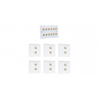 Complete Dolby 6.0 Surround Sound Speaker Wall Plate Kit - Slimline - No Soldering Required