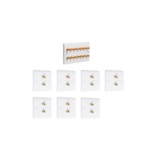 Complete Dolby 7.0 Surround Sound Speaker Wall Plate Kit - Slimline - No Soldering Required