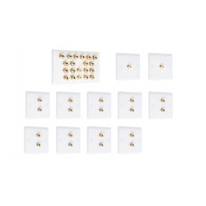 Complete Dolby 9.2 Surround Sound Speaker Wall Plate Kit - Slimline - No Soldering Required