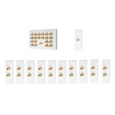 Complete Dolby 10.1 Surround Sound Speaker Wall Plate Kit - Slimline - No Soldering Required