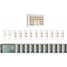 Complete Dolby 10.2 Surround Sound Slimline Speaker Wall Plate Kit + metal back boxes - No Soldering Required