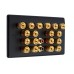 Matt Black Slimline 9.2 Speaker Wall Plate - 18 Terminals + 2 x RCA's - Rear Solder tab Connections