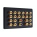 Complete Dolby 10.2 Matt Black Surround Sound Slimline Speaker Wall Plate Kit + metal back boxes - No Soldering Required