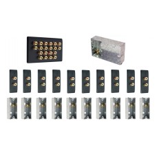 Complete Dolby 10.0 Matt Black Surround Sound Slimline Speaker Wall Plate Kit + metal back boxes - No Soldering Required