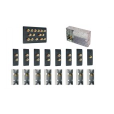 Complete Dolby 7.1 Matt Black Surround Sound Slimline Speaker Wall Plate Kit + metal back boxes - No Soldering Required