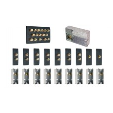 Complete Dolby 7.2 Matt Black Surround Sound Slimline Speaker Wall Plate Kit + metal back boxes - No Soldering Required