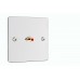 Complete Dolby 5.1 Flat Polished Chrome Surround Sound Speaker Wall Plate Kit - No Soldering Required
