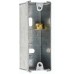 Architrave White square edge 2 Binding Post Speaker Wall Plate x 2 - 2 Terminals + Metal back boxes - No Soldering Required