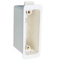 Flush Fit Architrave Plastic Dry Lining Dry Wall Back Box Pattress Extra Deep 45mm.