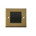 Brush Stripe Cable Entry single 1 Gang Wall Face Plate Outlet - Brass