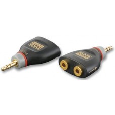 QTY 1X 2 x 3.5mm Stereo Jack Female to 3.5mm Stereo Jack Male Adaptor -  XGA44