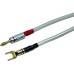 4 Speaker Jumper Cable Leads QED XT400 Banana Plugs & Spades / Forks
